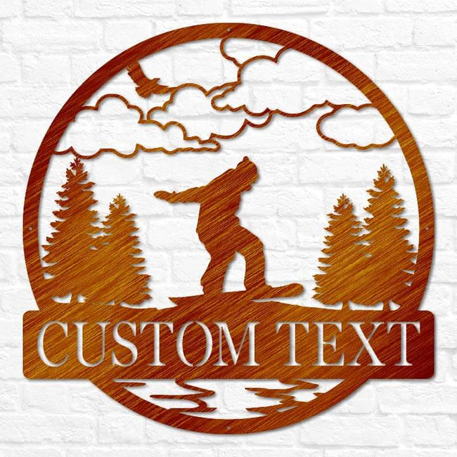 Snowboarding Outdoor Monogram