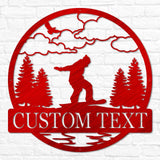 Snowboarding Outdoor Monogram