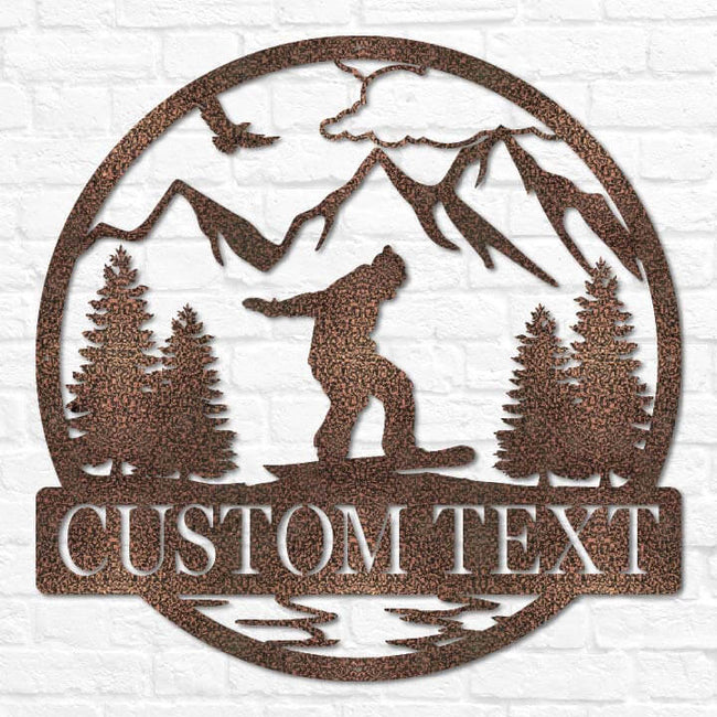 Snowboarding Outdoor Monogram