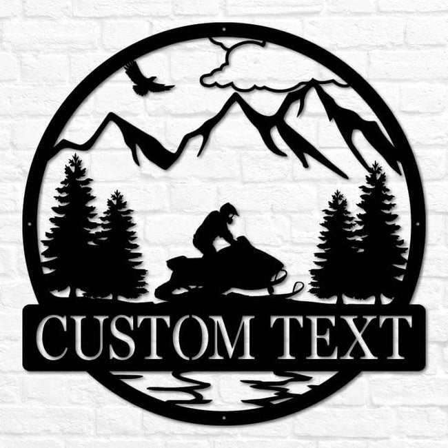 Snowmobile Outdoor Monogram