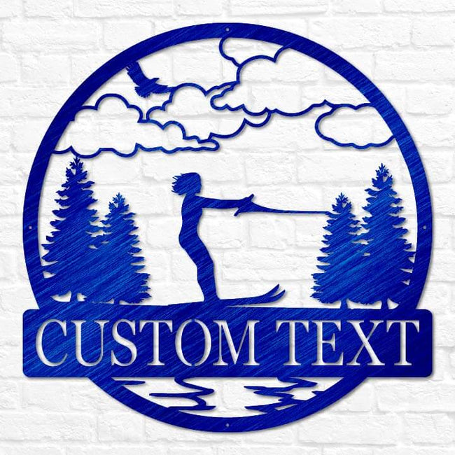 Water Skiing Outdoor Monogram