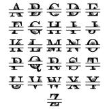 Halloween Split Monogram