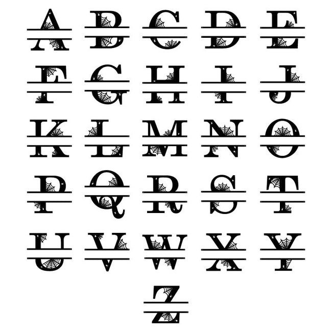 Halloween Split Monogram