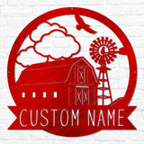 Barn & Windmill Monogram