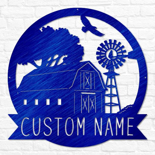 Barn & Windmill Monogram