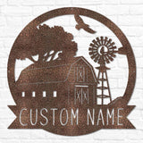 Barn & Windmill Monogram