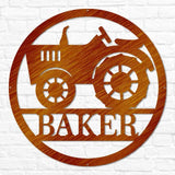 Tractor Circle Monogram