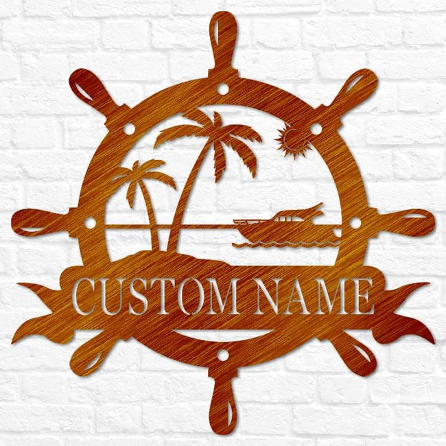 Yacht Wheel Monogram